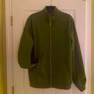 ASOS green twill bomber jacket Sz Lg